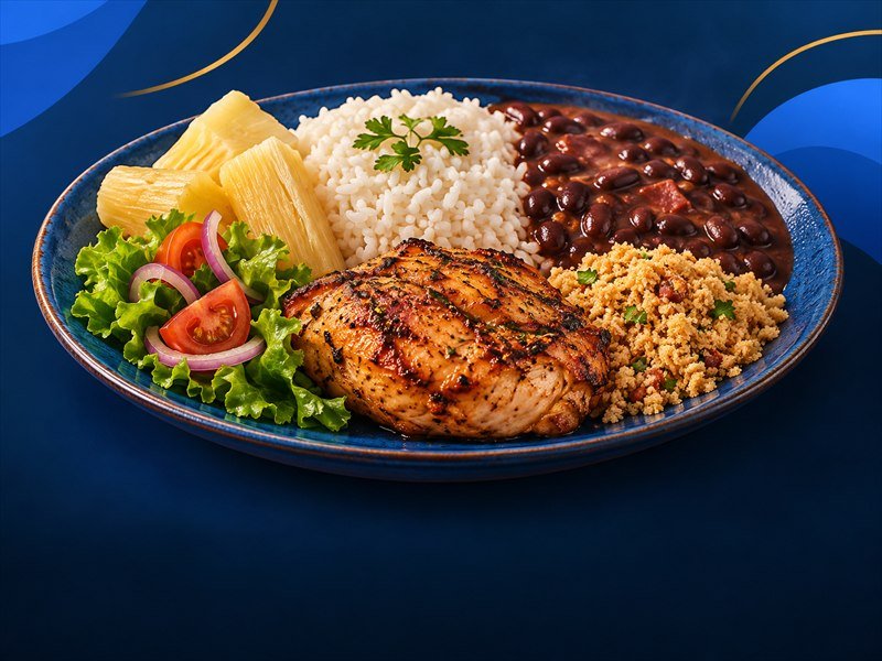 Comida caseira em arte de categoria