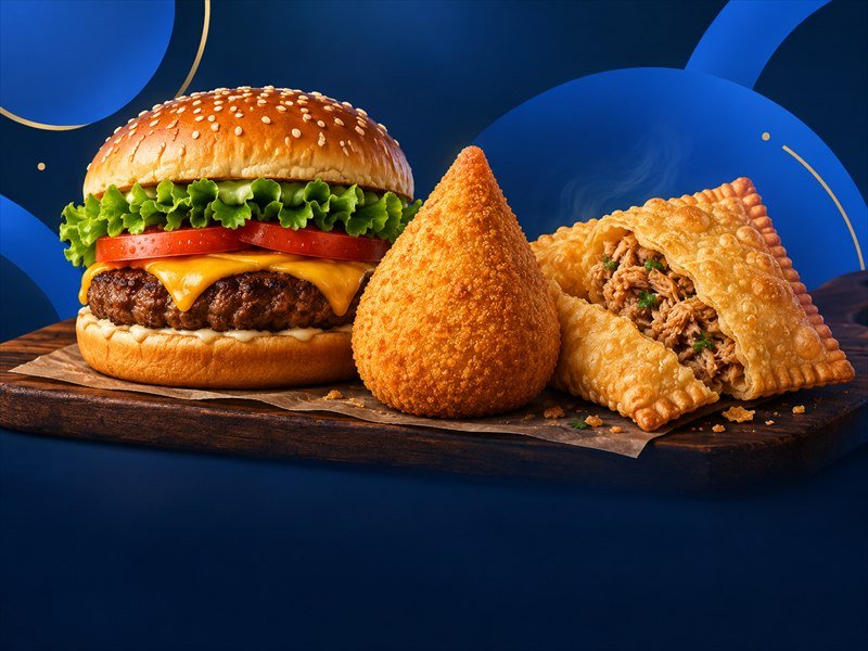 Lanches em arte de categoria